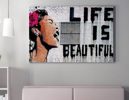 Wallity Lienzo Decorativo Banksy WY132 50 x 70 cm